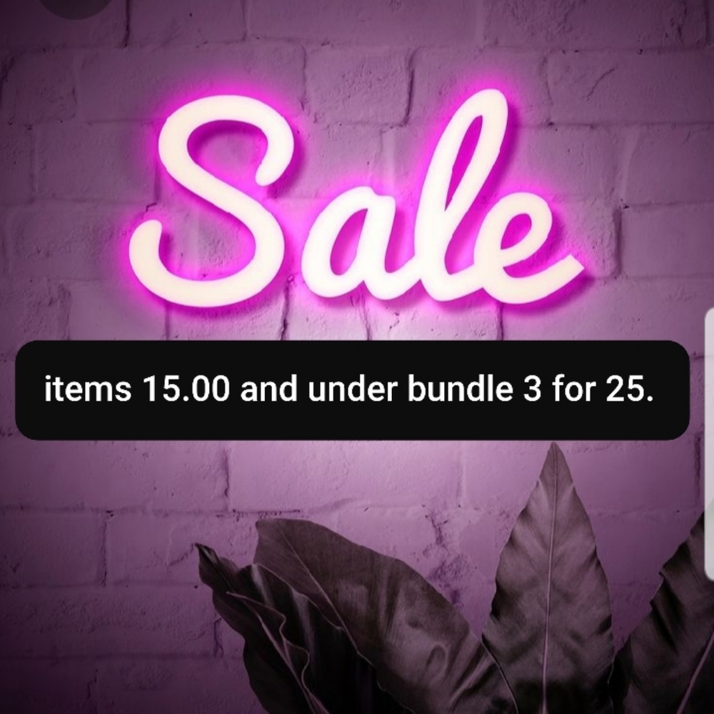 Bundle items 3 for 25.00